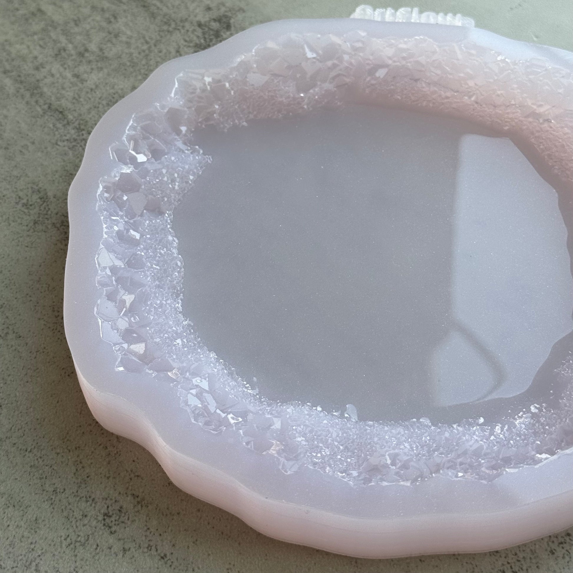 Crystal Edge Coaster Silicone Mold For Resin